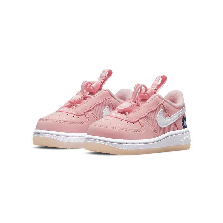 Nike Air Force 1 Toggle SE Low top Skateboard Shoes Pink White Infant And Toddler DB1819-600