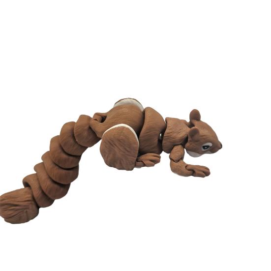 3D Printed Otter Toy Fully Articulated Flexible Fidget Toy Poseable Otter Ornament Stress Relief Home Office Decor