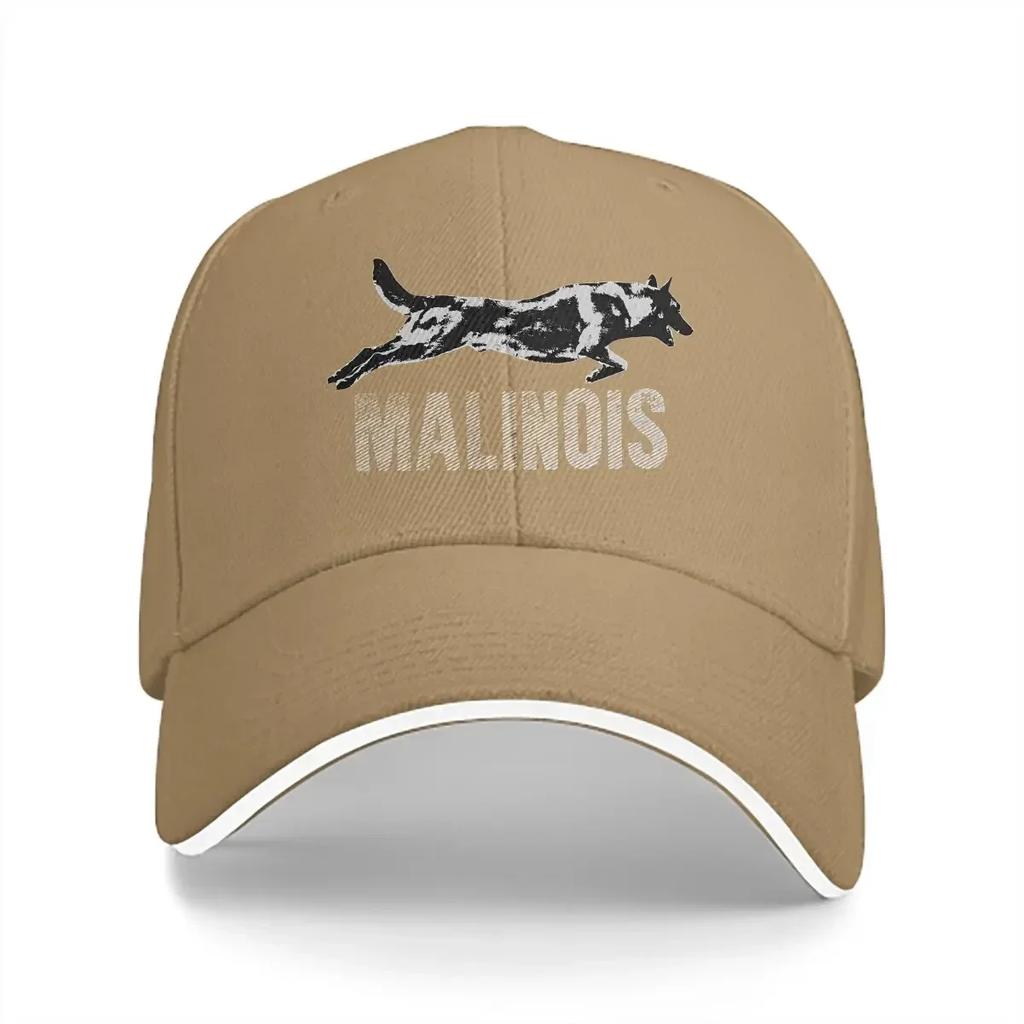 aWashed Men's Baseball Cap Malinois Belgian Shepherd Trucker Snapback Caps Dad Hat K-9 Unit Police Dog Golf Hats