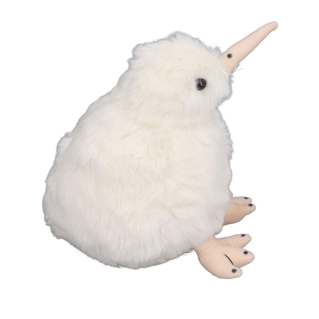 7.9-inch Kiwi Bird Plush Toy, Soft and Cute Lifelike Portable Standing Stuffed Animal Toy for Kids and Toddlers (White)