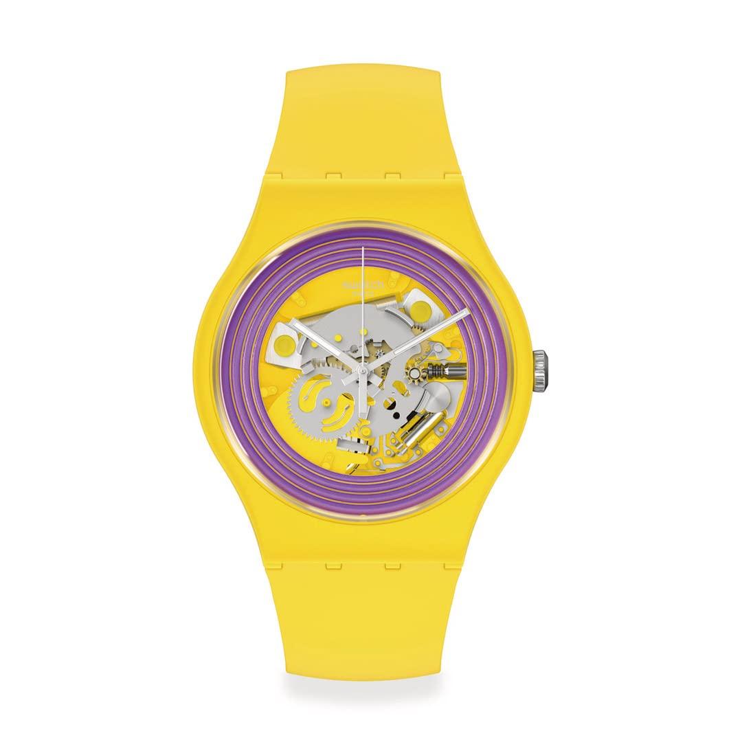 Часы Swatch Purple Rings Yellow New Gent SO29J100