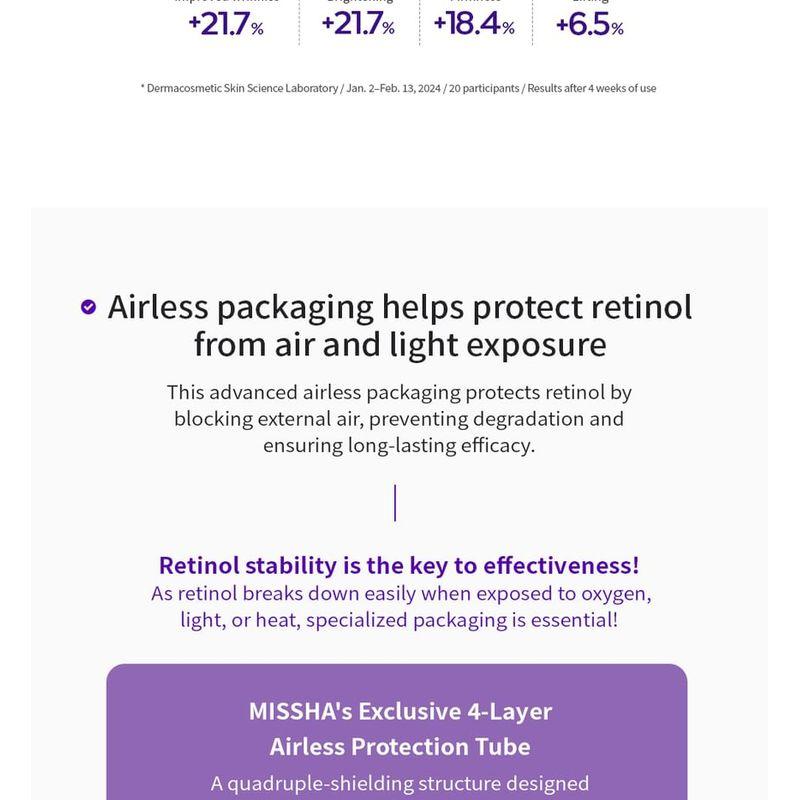 MISSHA - Time Revolution Retinol 4000 Shot Intensive Cream