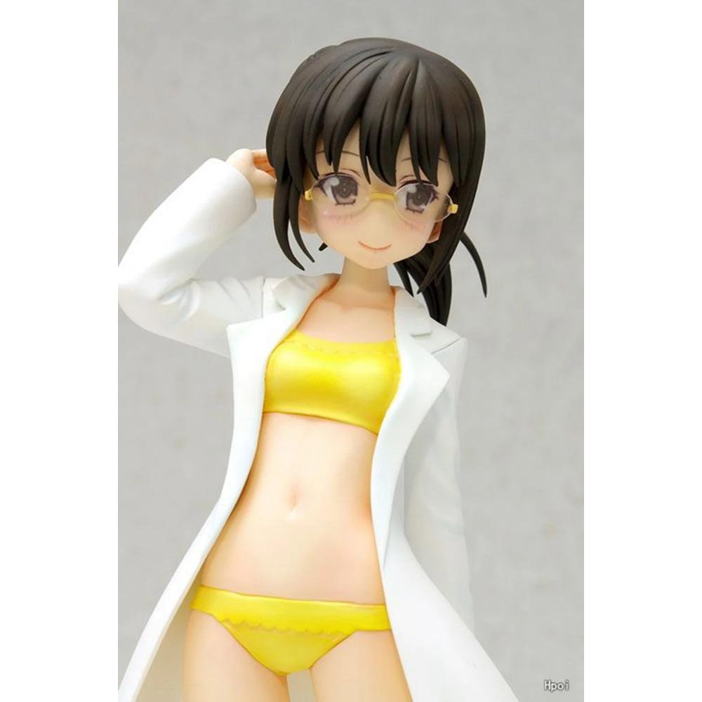 16CM Anime Boku Wa Tomodachi Ga Sukunai Shiguma Rika Figure Beach Queens 1/10 Swimsuit Ver Model Toy Doll Aciton Collection Gift