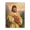 Art Print Mary Religious Canvas Painting Abstract Christian Wall Decor for Home Vintage Sacred Heart of Jesus