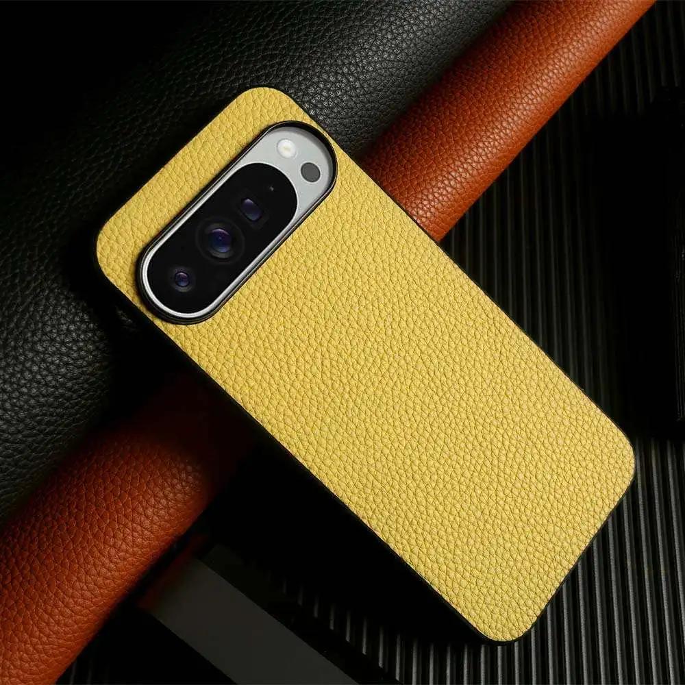 Luxus Pixel 10 Pro Hülle Business Rindsleder Handyhüllen Für Google pixel9pro 7A 8pro Vollschutz Stoßfeste Rückabdeckung