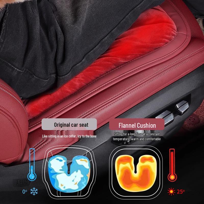 Winter Plush Seat Cushion for Hongqi H-Series Cars