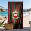 South Sydney Rabbitohs Print Beach Towel Soft Portable Quick?dry Towel For Pool Summer Vacation Outdoor Sport
