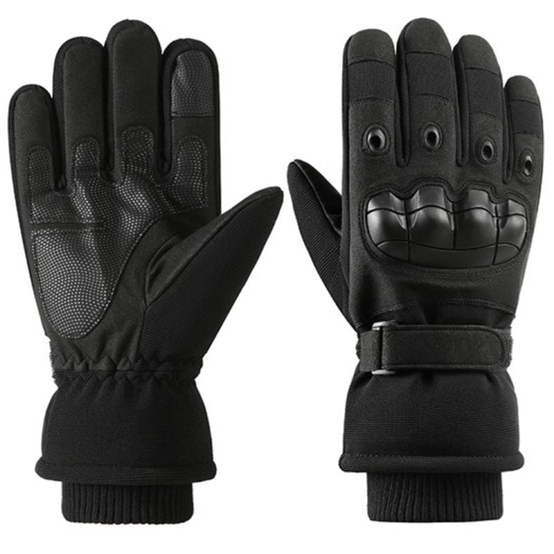 Outdoor motorcycle riding gloves, windproof touch screen gloves, warm and flexible