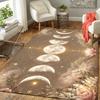 1Pc Moon Phase Artwork Rug, Office Carpet Indoor Outdoor Doormat, Non-Slip, Comfortable, Living, Christmas Halloween, Xmas Gift Y1556