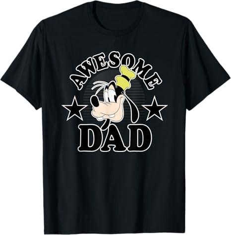 Goofy Awesome Dad Black TShirt S