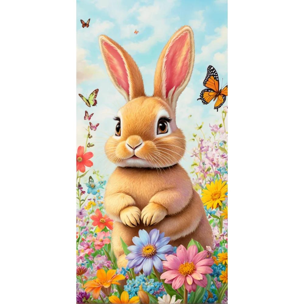 Easter Outdoor Garden Decoration 2025 Bunny Door Cover Easter Party Supplies Background Easter Eggs Banner Photography Props