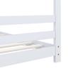 Kids  Bed Frame White Solid Pine Wood 70 X 140 Cm