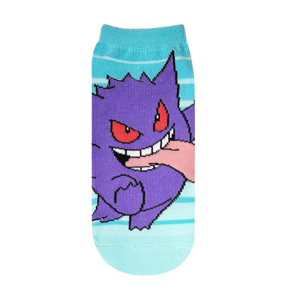 Small Planet Pokemon Character Border Socks, Gengar,