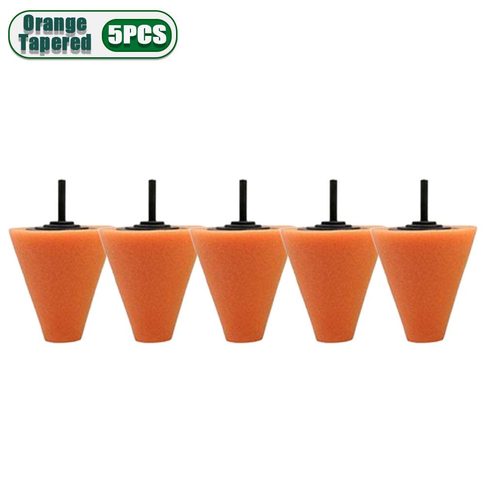 1-10PCS Car Hub Polishing Sponge Conical Grinding Wheel Metal Plastic Auto Rim Cleaner Car Polishing Tool Accessories