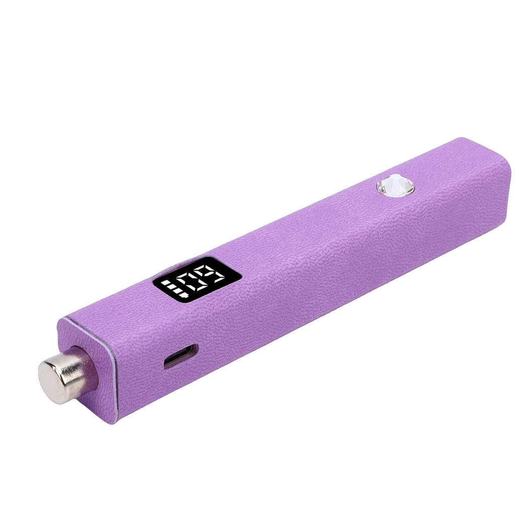 Nail Lamp Magnet 395 405nm Fast Curing Portable Handheld Nail Light Dryer with LED Screen PU Leather Handle