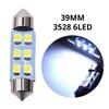 10X Car Led 3528 1210 White 6SMD LED Bulb 6500k Super Bright for Reading Dome Festoon Lamp Trunk License Plate Interior Lighting