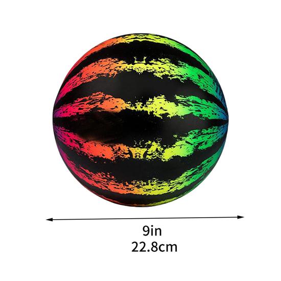 Mizikuu – Boule De Plage Pastèque Gonflable, 20 Cm, En PVC écologique, Jeu De Piscine Et Plage, Multicolore