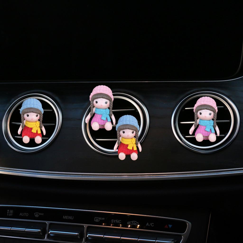Cute Hat Girl Car Air Vent Clip Air Conditioning Outlet Personality Decoration Clip