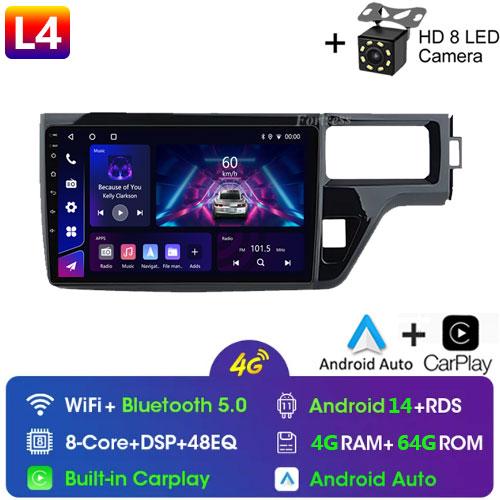 For Honda Stepwgn 5 2015 - 2021Right Hand Driver Car Radio Stereo Multimedia Player 5G GPS Navigation High-performance CPU 2din