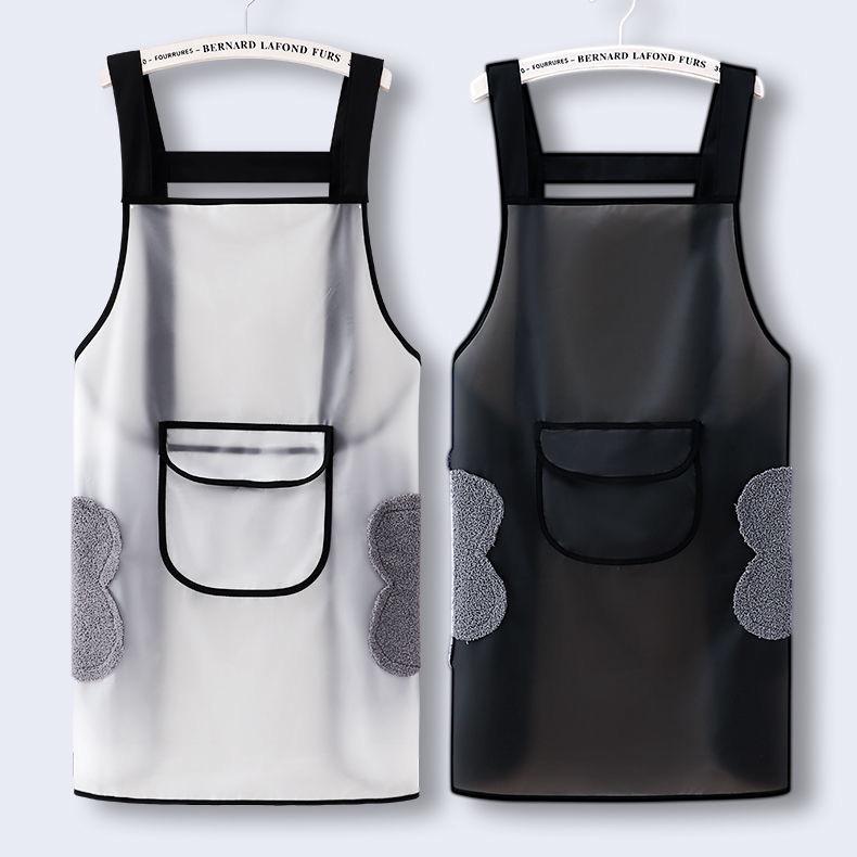 Grembiule da Cucina in TPU Resistente a Olio e Macchie - Impermeabile, Design Lavabile con Panno per Uomo e Donna