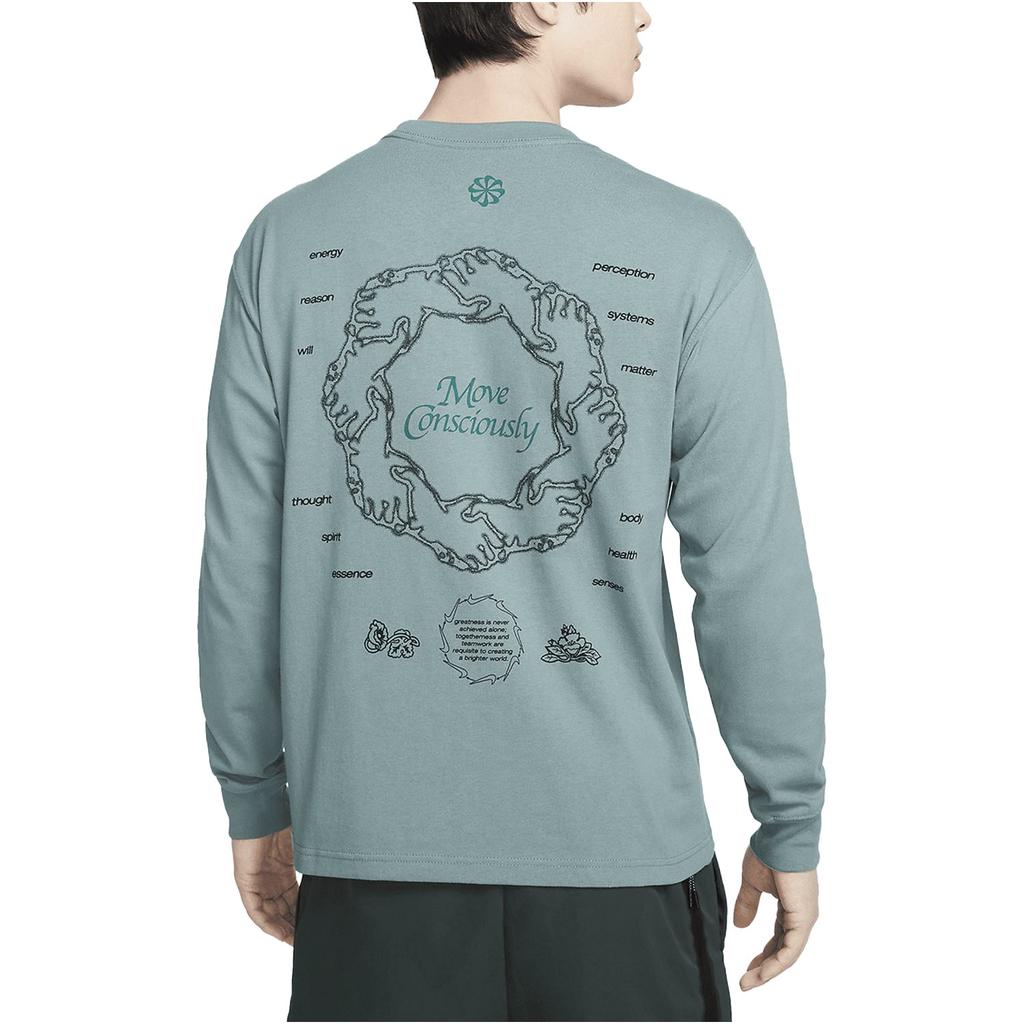 Nike T Shirts Men's Blue Crew Neck Moderate Straight Fit DN5141-041