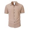 Men's Short Sleeve Button Front Casual Shirt
