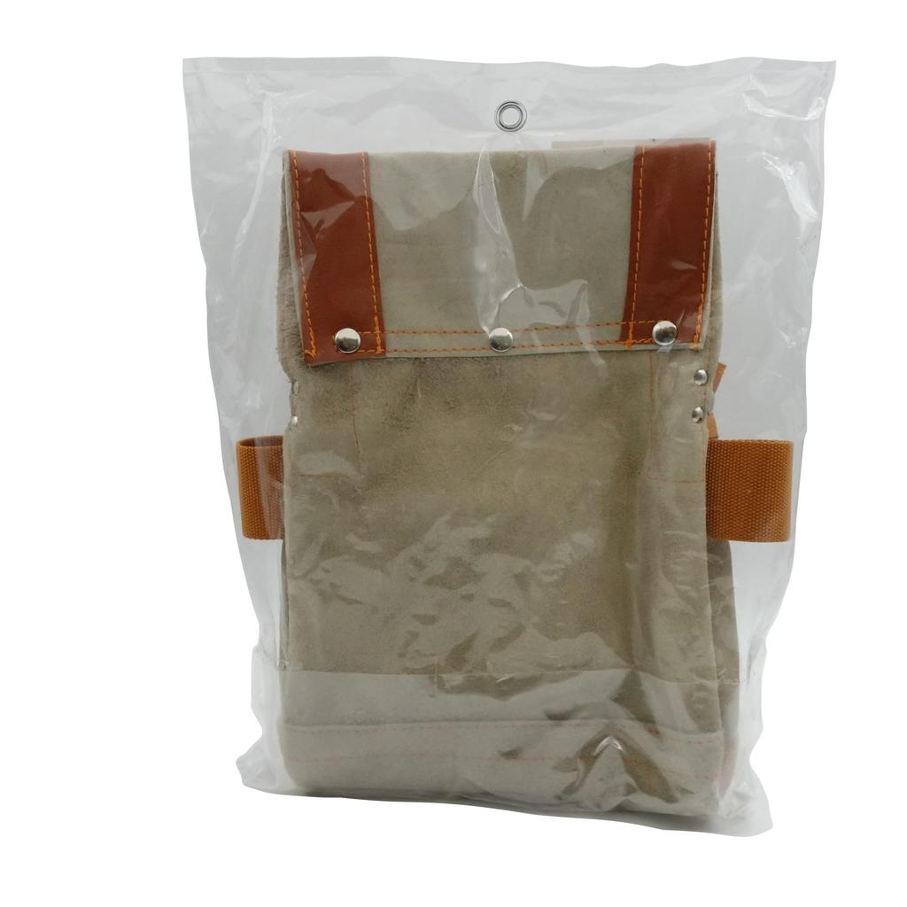 Bigman Delma Leather Nail Bag with Tool Holder, Medium, PK-916