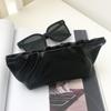 Bag Automatic Closed PU Leather Glasses Case Cosmetic Bag Eyewear Storage Bag Sunglasses Pouch