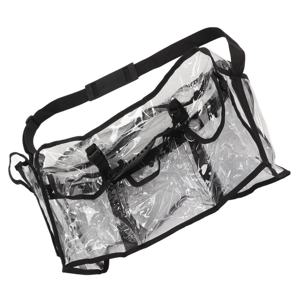 Transparent Shoulder Handbag Storage Large Capacity for Work Travelling Makeup Products Tissue