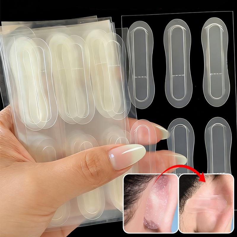 12/120 Stück Klare Unsichtbare Elf Ohr Korrektor Aufkleber Selbstklebend Kosmetische Ohrpflege Transparente Make-Up Aufkleber für Damen Mädchen