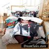 Kawaii Girls Ōokami Mio Bedding Set Single Twin Full Queen King Size Bed Set Aldult Bedroom Duvetcover Sets Bed Sheet Set