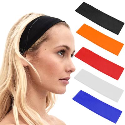 Summer Fashion Sports Headband Wide Elastic Yoga Hair Bands Fitness Running Headwear Women Girls Makeup Hairband Sweatband
