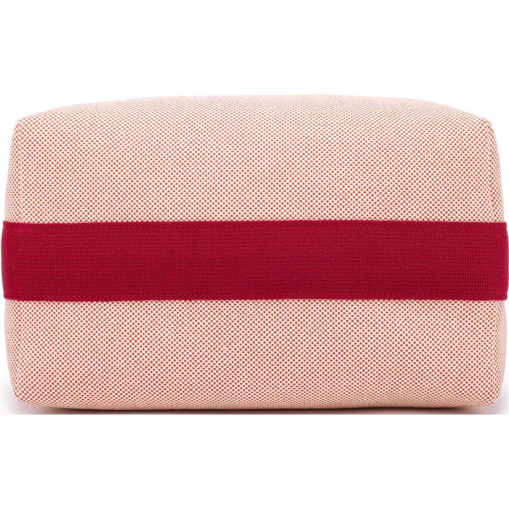 New HERMES Bride-a-Brac Polyester Canvas Bag Lunch Boxes With Storage Unisex Orange Red H103587M02