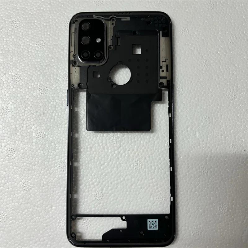 BANERYPAK parts For OnePlus Nord N10 5G BE2025 Phone Housing Middle Frame Cover+Battery Back Cover Repair parts