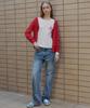 GREENBUTTER Waffle Long Sleeve Tee (Ivory)