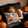 Halloween Pumpkin Printed Throw Cover for Couch Cushion Decorative