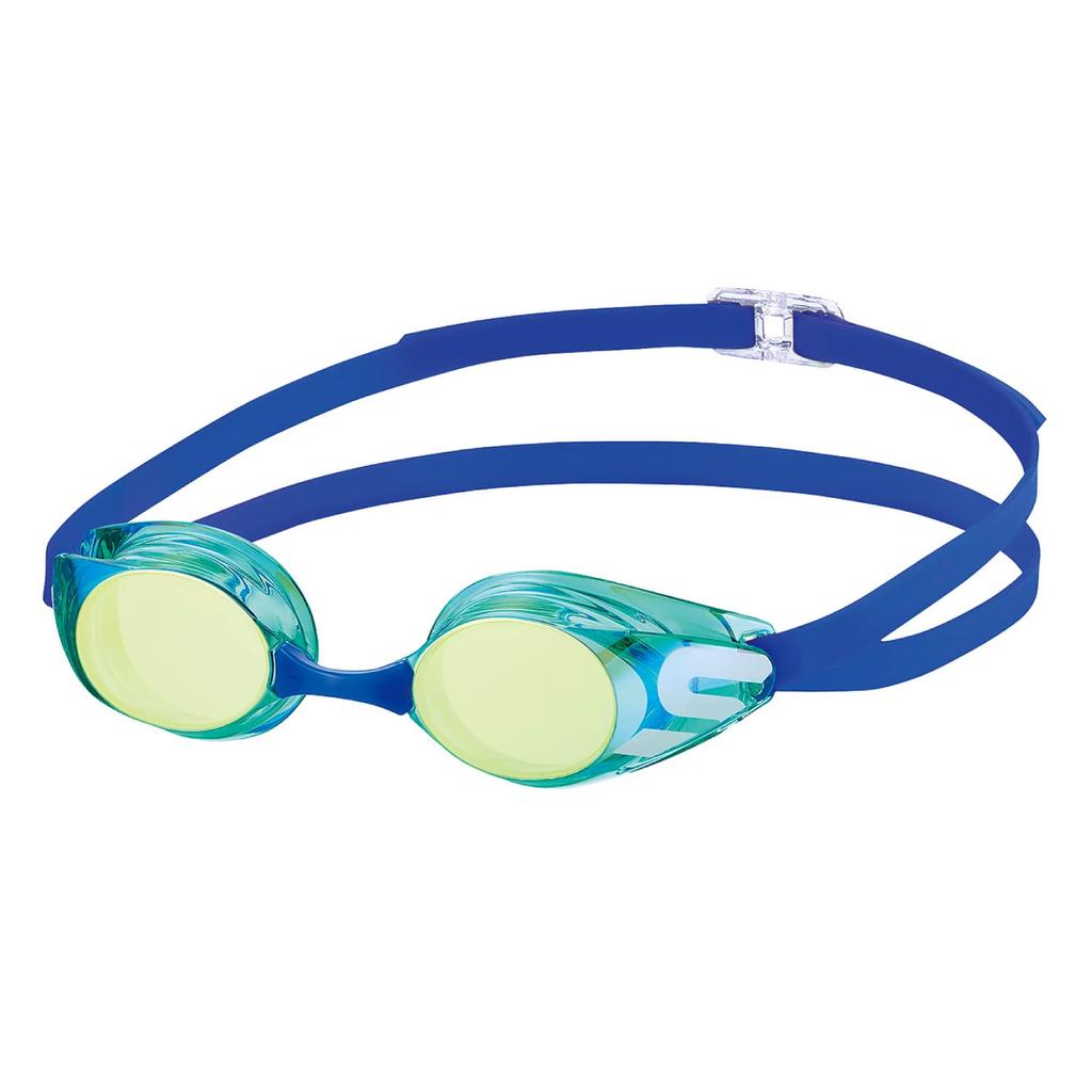 SWANS GLYL Swimming Made in Green with Flash Yellow for Children Ages FINA Approved SR-11JM Goggles, Japan, Mirror, Racing, Anti-Fog, Non-Cushion,