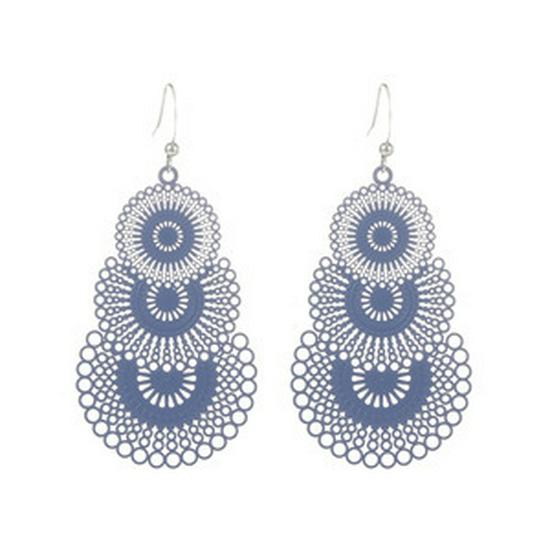 Chic Reflective Sequin Heart Dangle Earrings - Childlike Nightclub Fashion with Ear Hooks