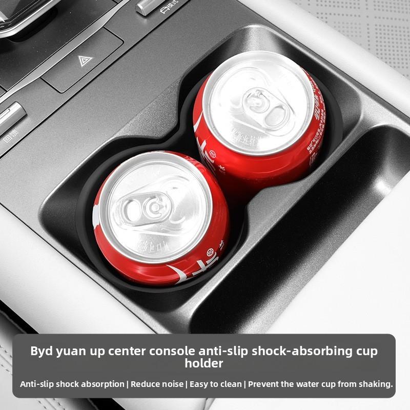For BYD yuan UP 2024 central control water cup seat cover car storage anti-skid car interior decoration