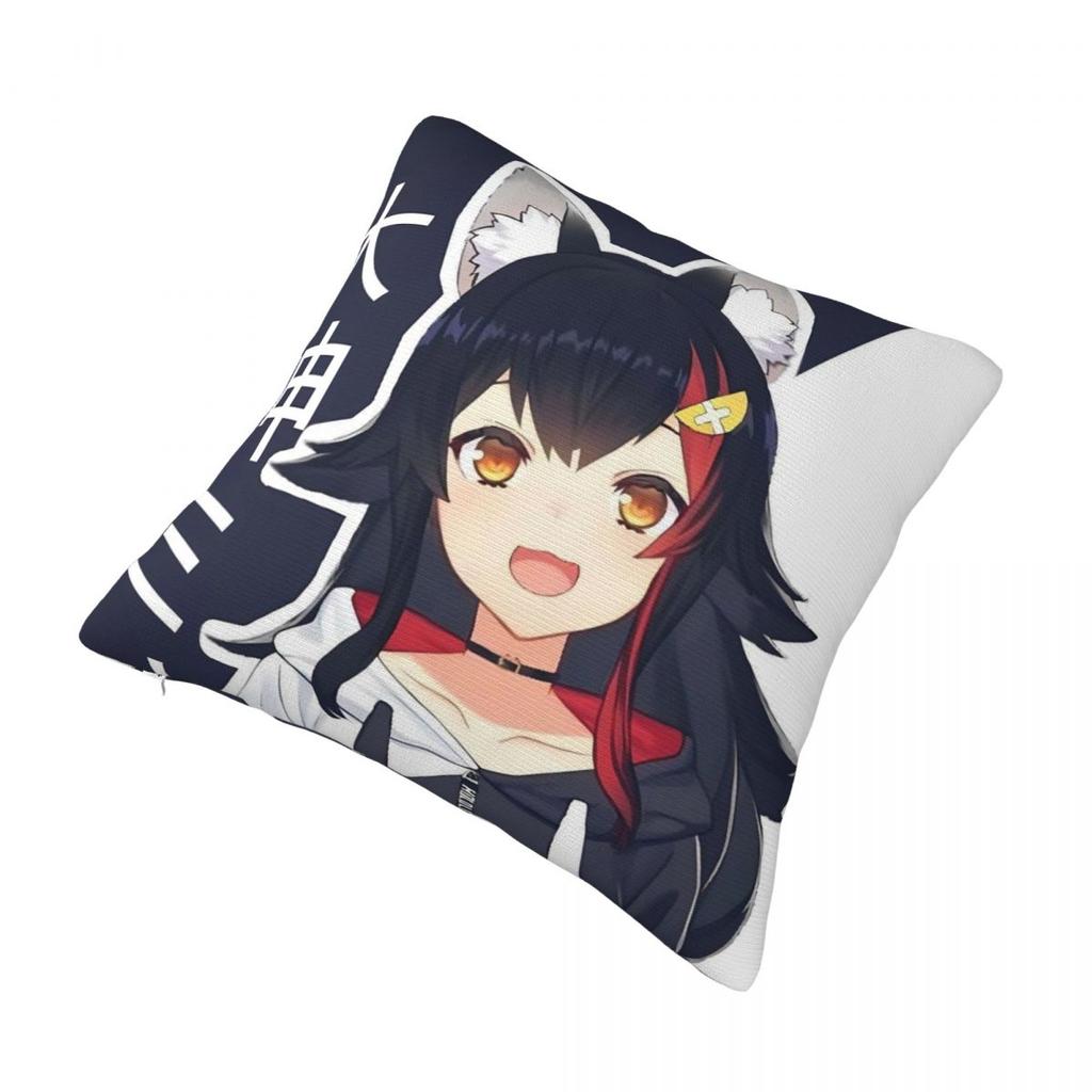 Ookami Mio Pillow Case Retro Trendy Pillow Cover Soft Graphic Cushion Cover Pillowcases For Sofa Home Decoration