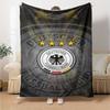 Germany National Team Print Flannel Blanket High Quality Warm Comfortable Cover for All Seasons Perfect for Gifts Home Decor