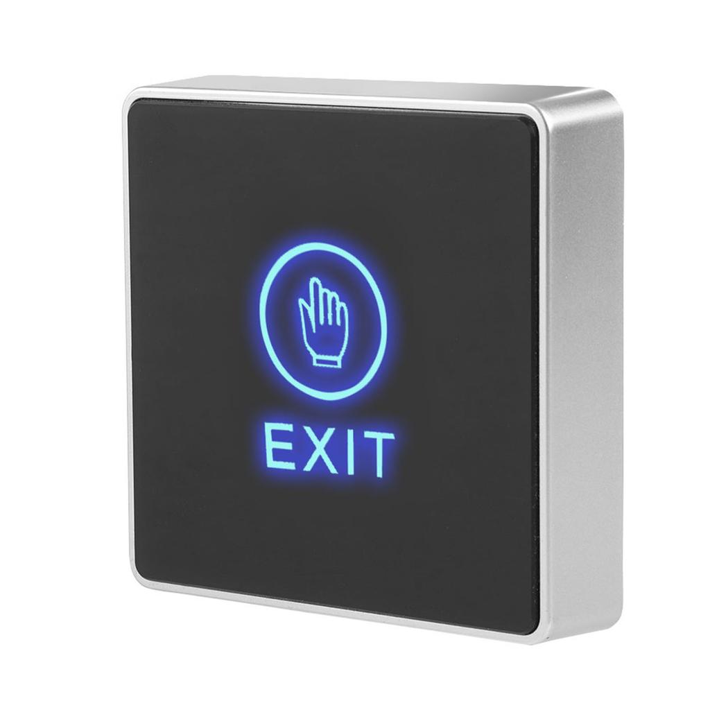 Door Touch Exit Release Unlock Button Switch Panel LED Light for Door Access Control System