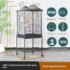 Large Iron Wire Bird Cage with Wood Stand for Conures Lovebird House Parrots Playground Cockatiel Parakeets Activity Center