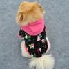 Warm Elastic Fleece Fleece Hoodie for Pet Dogs with Hat