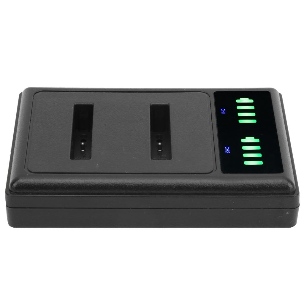 Double Fast Charge Hub Charging Base Micro TypeC LCD Display for ENEL19 Camera Battery