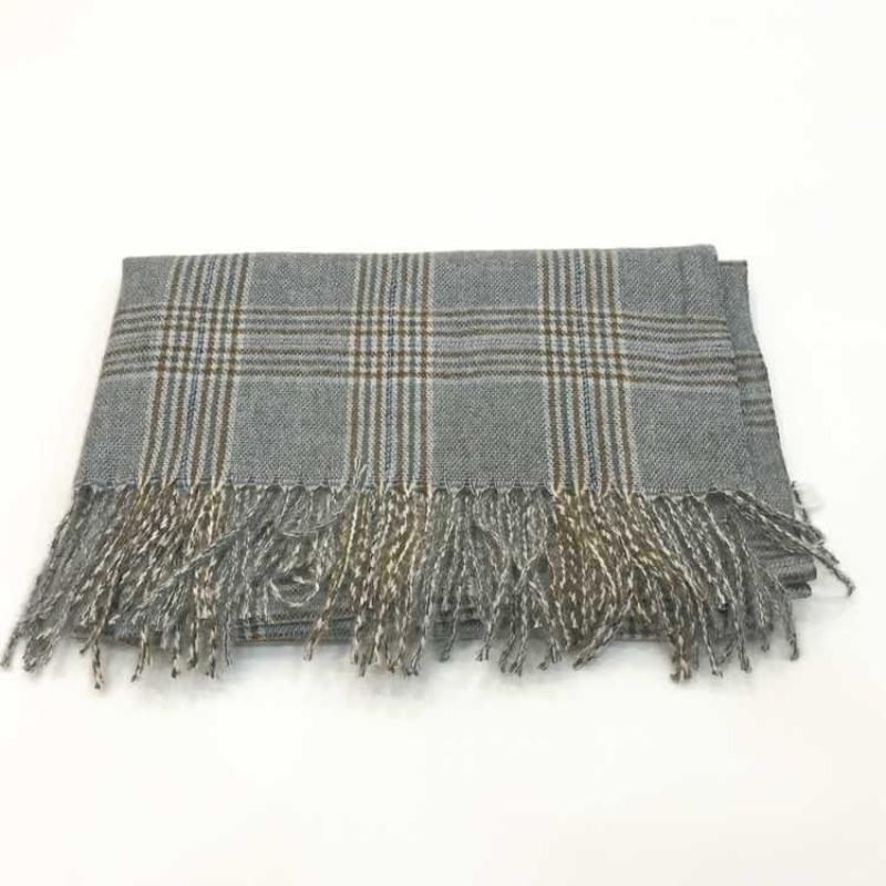 Autumn and winter new imitation cashmere shawl versatile thickened warm Korean version fringed plaid scarf women