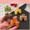 Chic Korean Style Small Bow Hair Clip Made From Acetate Perfect For Fashionable Women