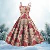Women's  Print Sexy Off-The-Shoulder Punk Vintage Dress