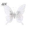 Lightweight Plastic Butterfly Ornaments Velvet Christmas Ornaments, Artificial Glitter Sequins Xmas Tree Three Dimensional Decoration for Holiday New