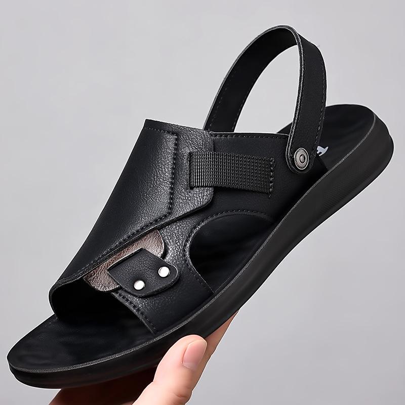 

2025 summer sandals men s beach shoes men s sandals men s sandals new thick-soled non-slip men s cool slippers 44